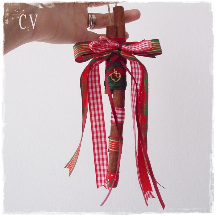Plaid Ribbon 2019 Lucky Ornament