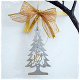 Gold Wooden Christmas Tree Ornament - 2023