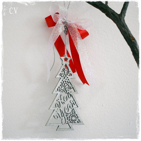 "New Year" Wooden Tree Ornament - 2023