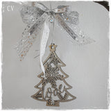 Evil Eye 2023 Christmas Tree Ornament in Silver