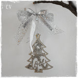 Evil Eye 2023 Christmas Tree Ornament - Silver