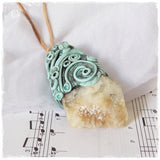 Statement Polymer Clay Pendant Necklace