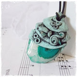 Acorn Polymer Clay Pendant