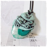 Woodland Agate Stone Pendant Necklace