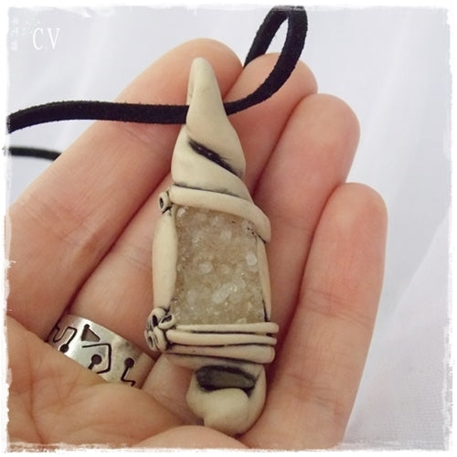 Meditation Quartz Crystal Pendant