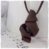 Forest Nymph Polymer Clay Pendant ~
