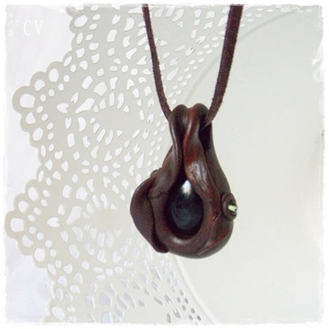 Pixie Protection Polymer Clay Pendant ~