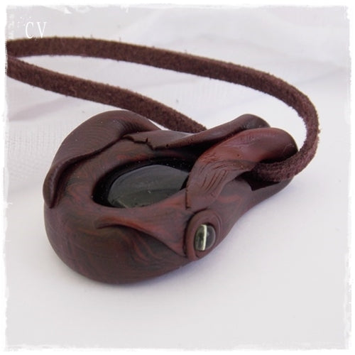 Pixie Protection Polymer Clay Pendant ~