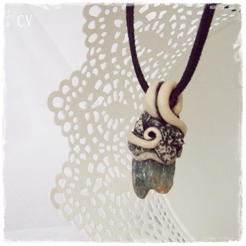 Raw Kyanite Stone Necklace