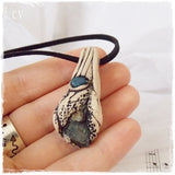 Witch Kyanite Polymer Clay Necklace