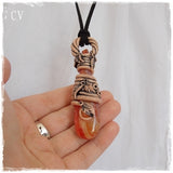 Protection Stone Polymer Clay Pendant