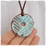 Greek Geometric Pendant Necklace