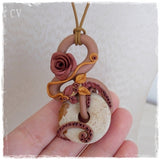 Autumn Hand-Sculpted Polymer Clay Pendant
