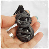 Polymer Clay Pendant Necklace 