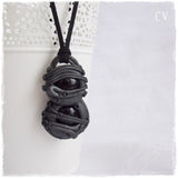 Black Gothic Pendant Necklace