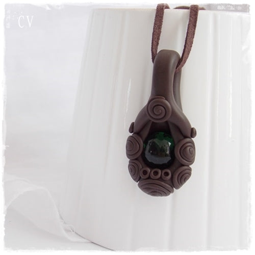 Elven Polymer Clay Necklace