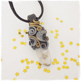 Raw Quartz Crystal Pendant Necklace