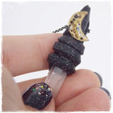 Gold Crescent Moon Pendant 