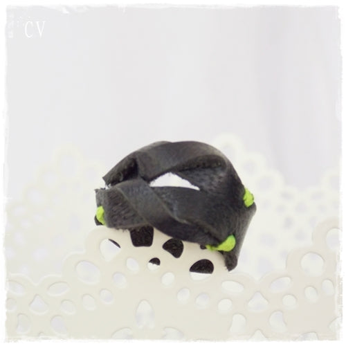 Men's Nautical Leather Ring Band