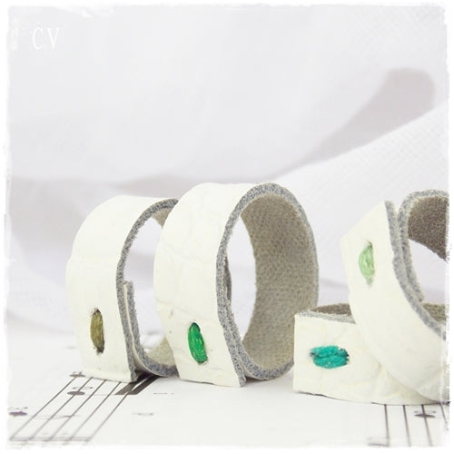 3rd Anniversary Leather Rings