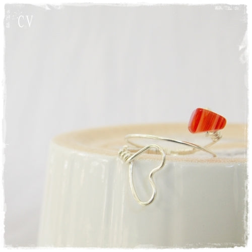 Wire Wrapped Heart Ring