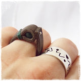 Agate Celtic Promise Ring