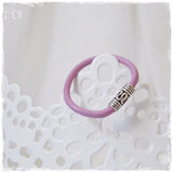 Pink Leather Ring