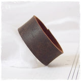 Brown Leather Promise Ring