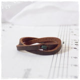 Brown Braided Promise Ring