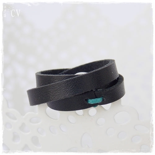 Braided Leather Ring