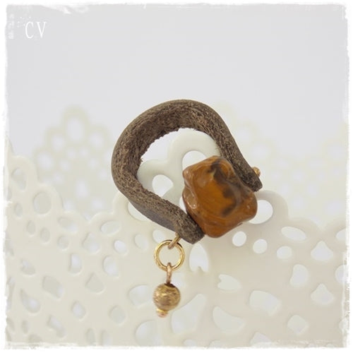 Tiger's Eye Chunky Stone Ring