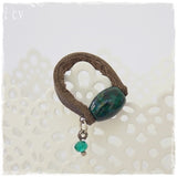 Beaded Leather Ring