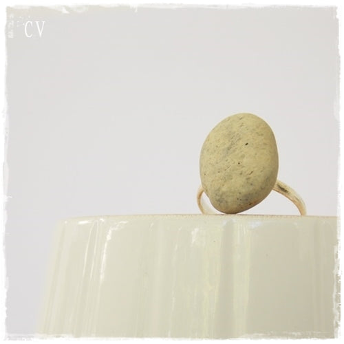 Grey Pebble Ring ~