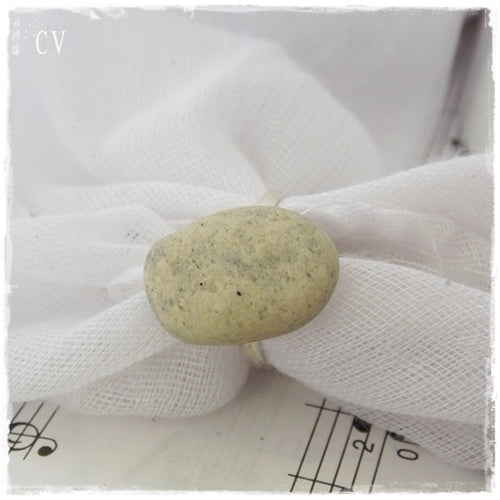 Grey Pebble Ring ~