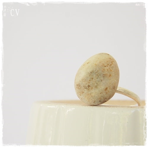 Nautical Pebble Ring ~