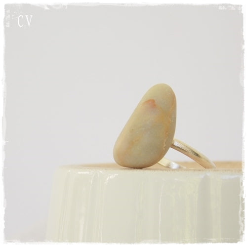 Mediterranean Pebble Ring ~