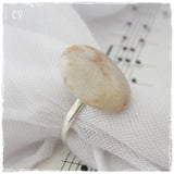 Greek Beach Stone Ring ~