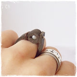 Pearl Leather Ring