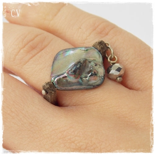 Statement Nautical Sea Shell Ring