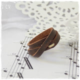 Triple Wrap Leather Ring
