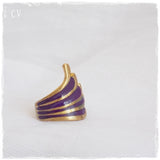 Dark Purple Statement Ring