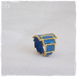 Nautical Brass Cage Ring