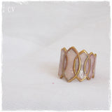 Iridescent Brass Knuckle Ring ~