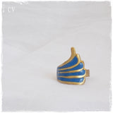 Winged Cut-Out Brass Ring