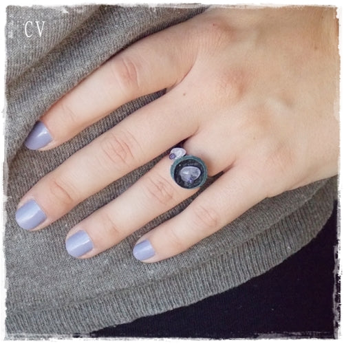 Spiritual Recovery Crystal Stone Ring