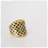 Black and Gold Vintage Ring