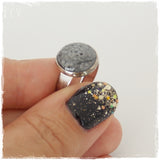 Silver Moon Adjustable Ring