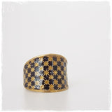 Vintage Brass Cage Ring