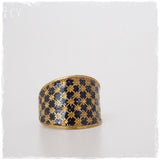 Checkered Brass Ring