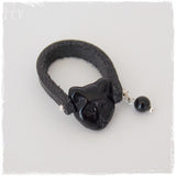Gothic Cat Leather Ring